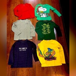 Boys long sleeve shirts size 6-7
